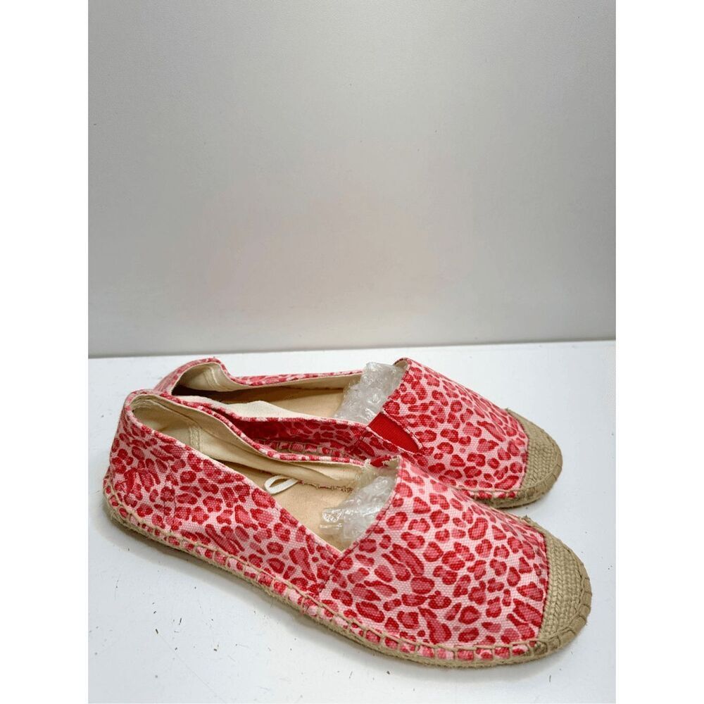 Joules Espadrilles Womens Size 9US Pink Leopard Print Slip On Shelbury Shoes NEW - Picture 3 of 10